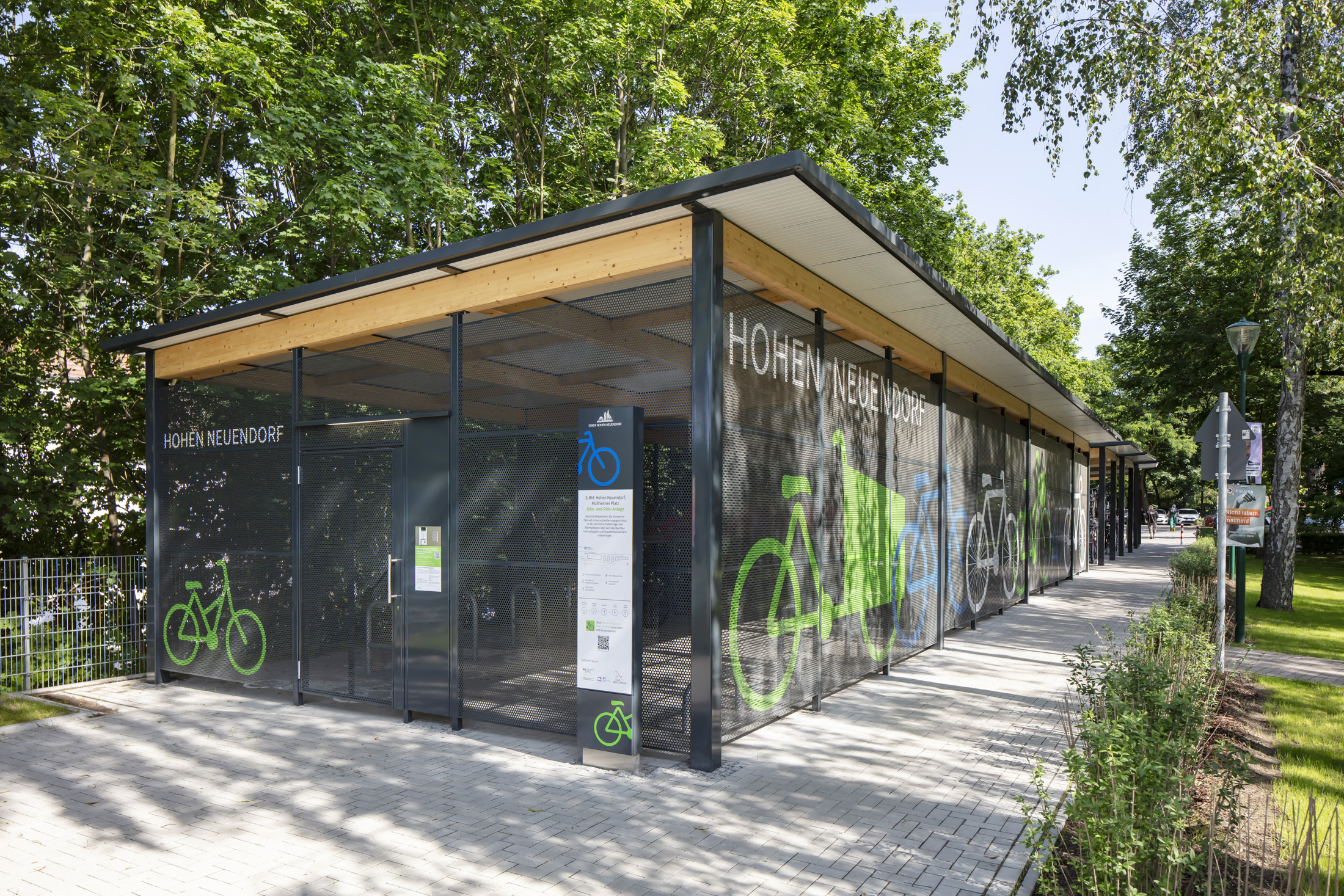 K23 Fahrrad-Sammelschließanlage von Kienzler Stadtmobiliar